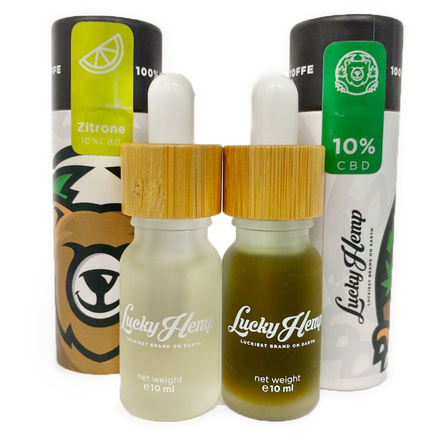 Lemon Aroma Oil + 10% Full Spectrum CBD Oil Tasting Set Lucky Hemp