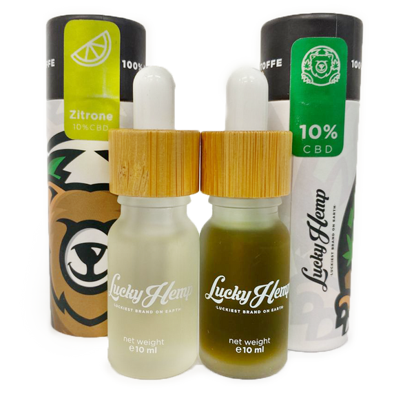 Lemon Aroma Oil + 10% Full Spectrum CBD Oil Tasting Set Lucky Hemp
