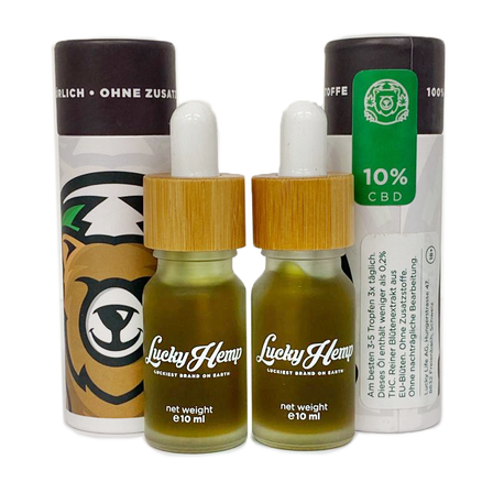Oil Set 10% + 20% Full Spectrum CBD Oils Lucky Hemp